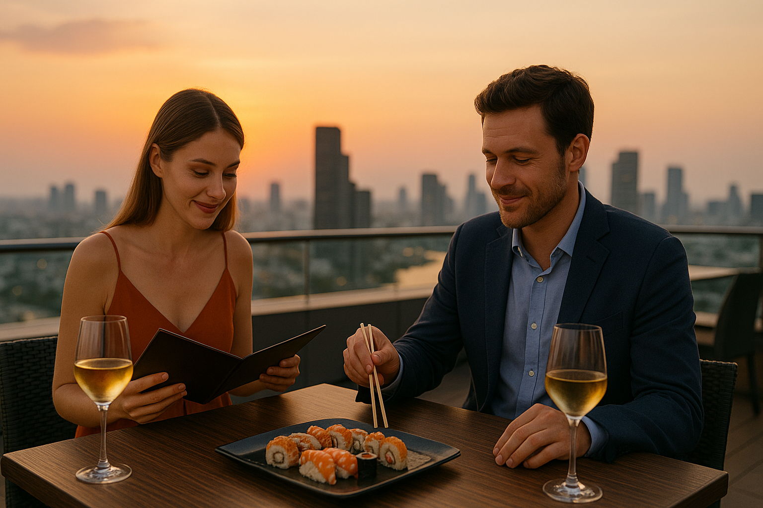 Restaurante con comida internacional en Tailandia