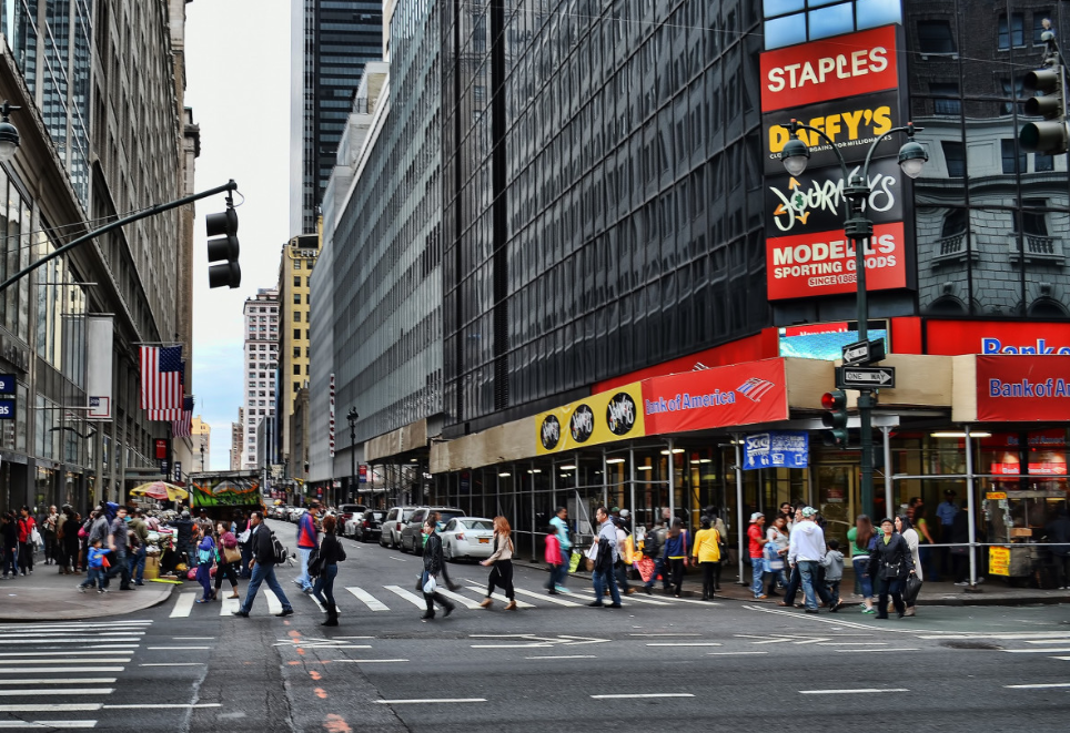 Calle típica de Nueva York