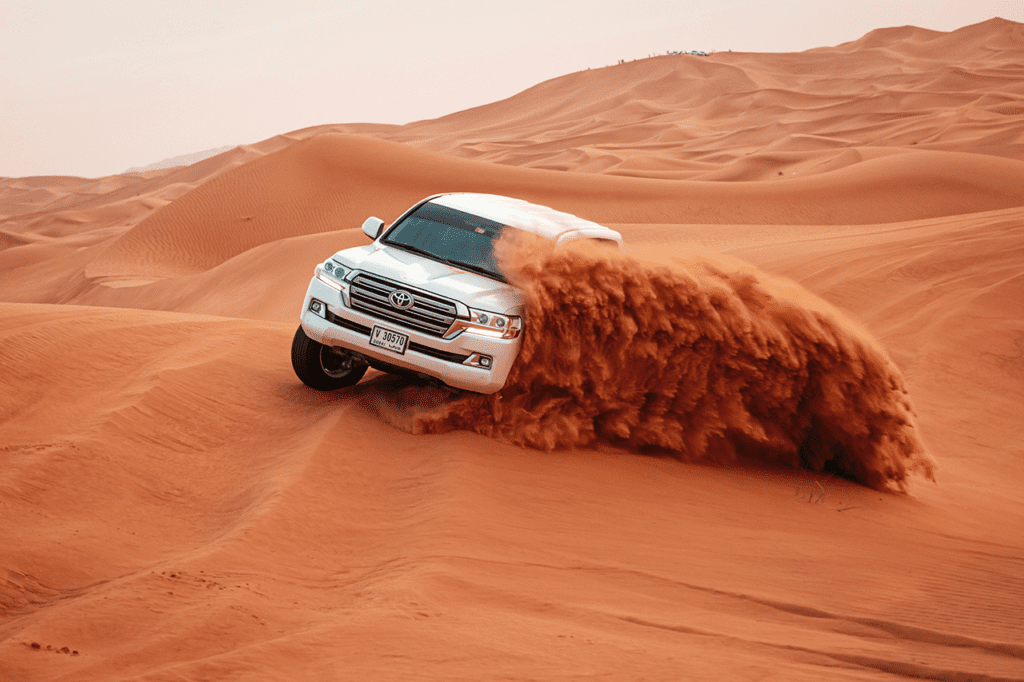 ruta 4x4 en el desierto de dubai