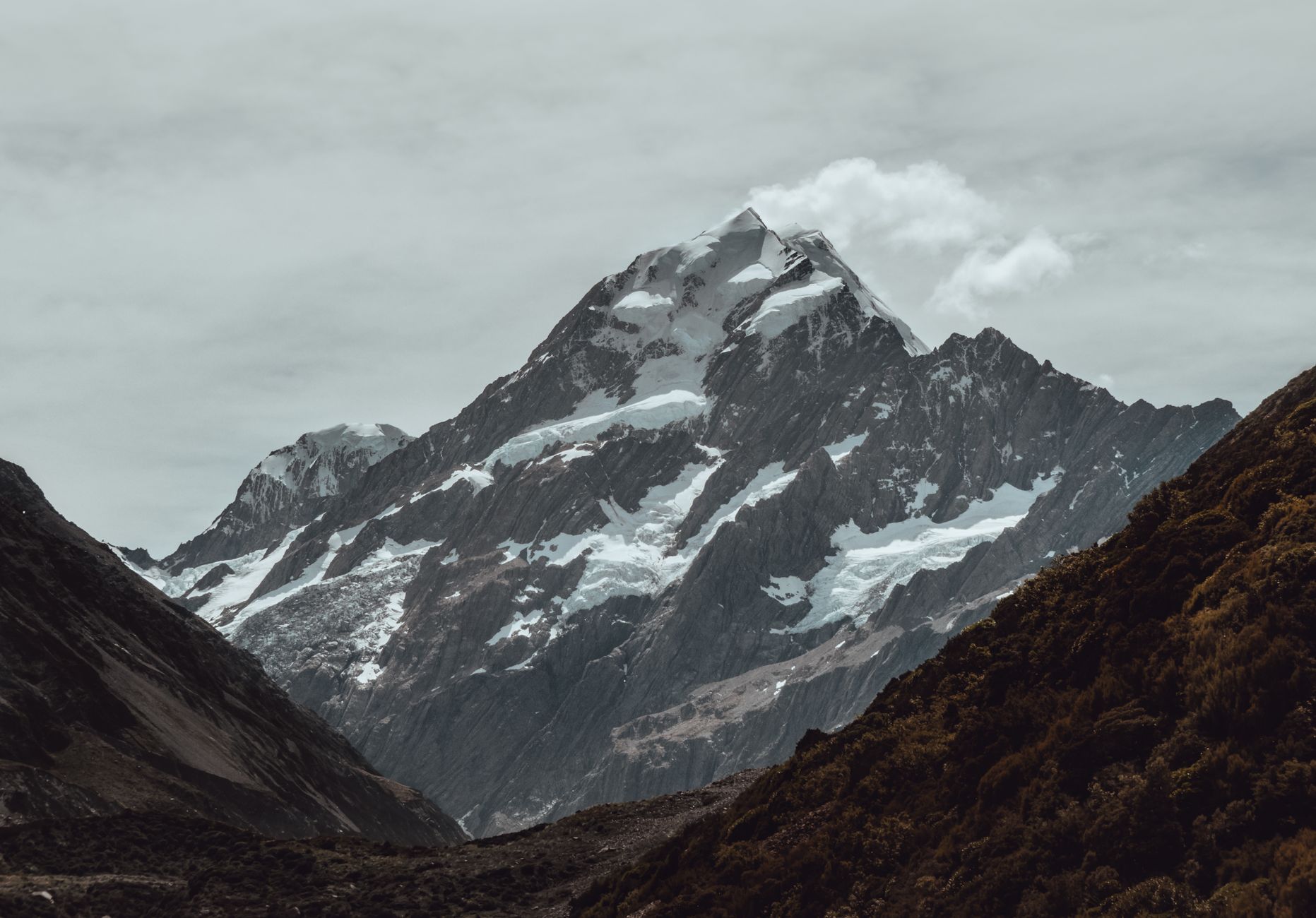 Aoraki/Mount Cook, la montaña más alta de Nueva Zelanda